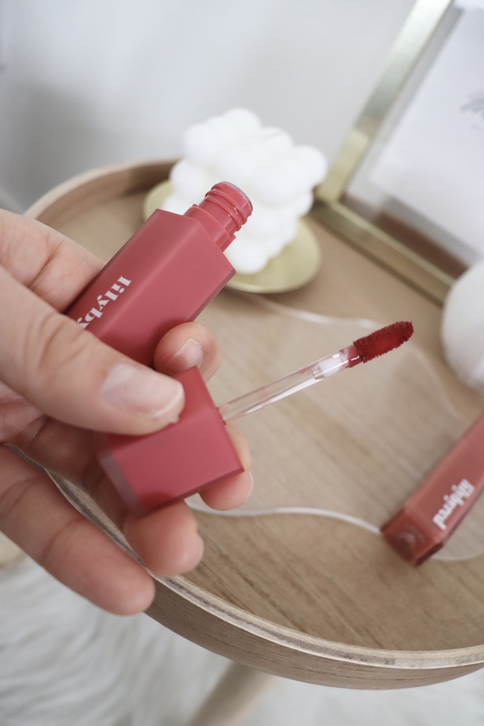 ブラッディライアー コーティングティント/lilybyred/リップティントを使ったクチコミ（2枚目）