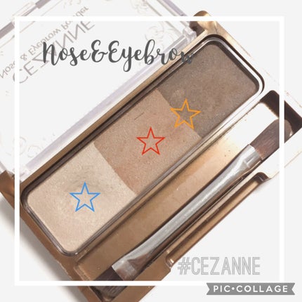 ノーズ&アイブロウパウダー/CEZANNE/パウダーアイブロウを使ったクチコミ(2枚目)