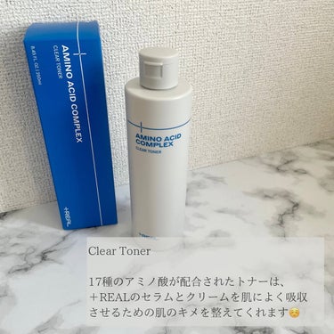 +REAL シカ+ナイアシンアミドクリームのクチコミ「韓国発ダーマコスメブランド🧴

+REAL
Clear Toner /
Cica + Niac.....」（2枚目）