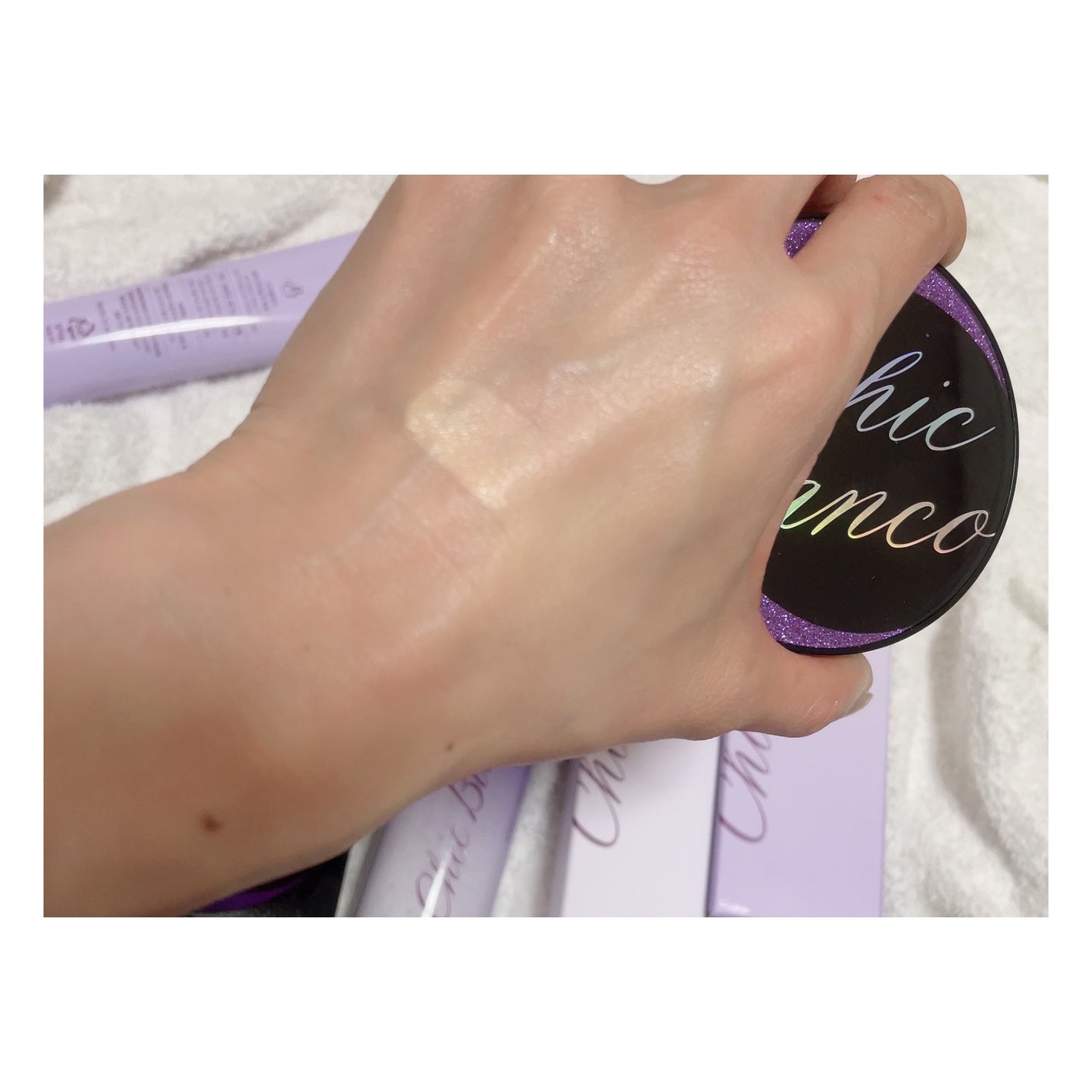 パーフェクトカバーオーロラバームクッション/Chic Blanco/その他ファンデーションを使ったクチコミ(5枚目)