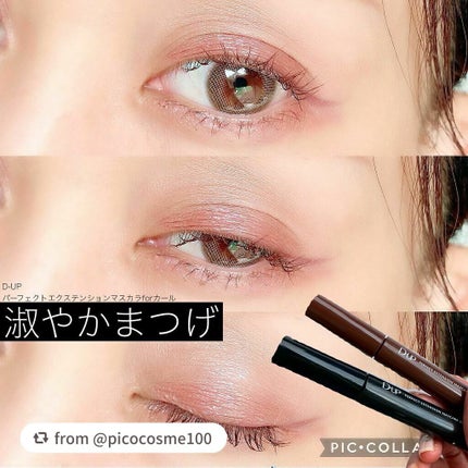 パーフェクトエクステンション マスカラ for カール/D-UP/マスカラを使ったクチコミ(1枚目)