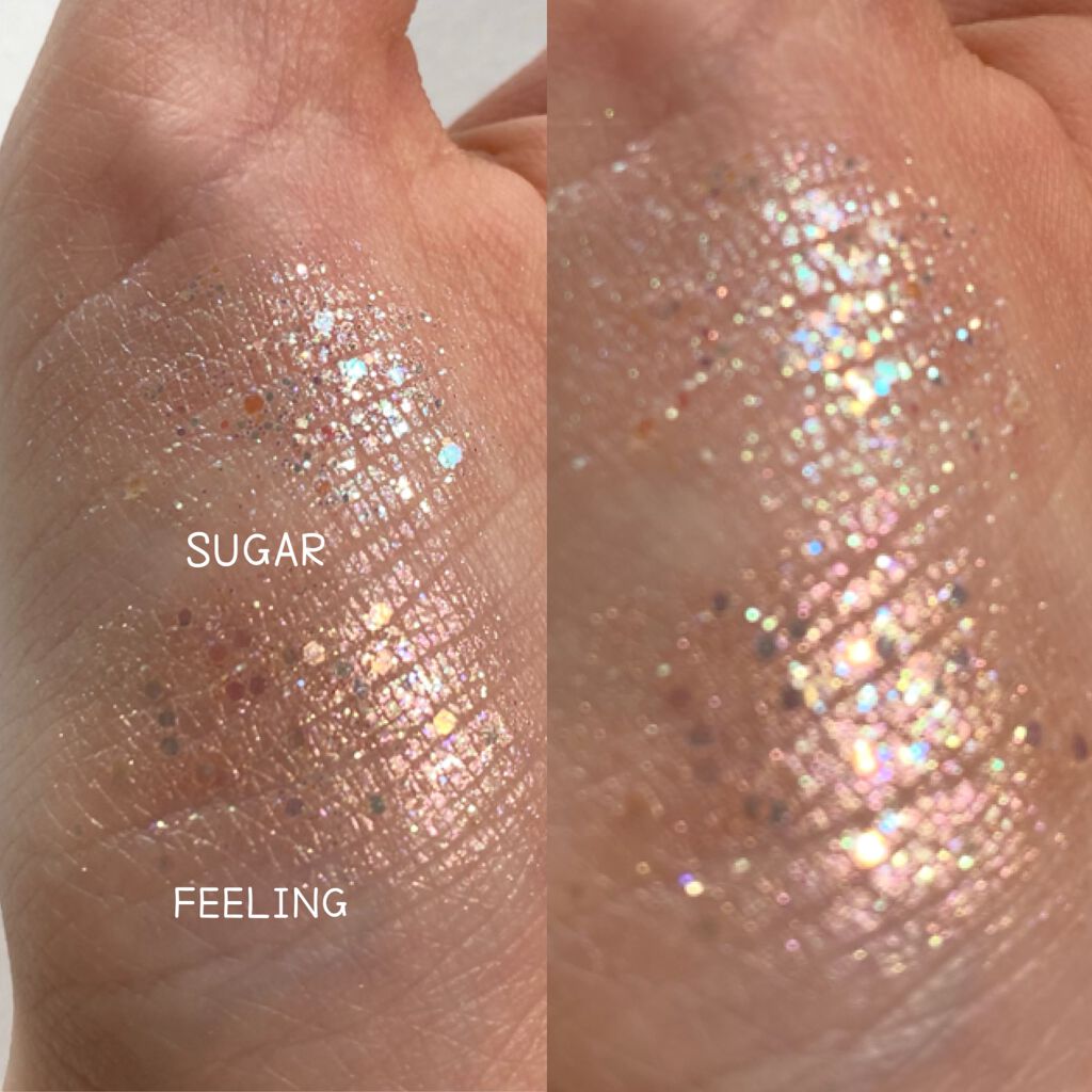 ネイミングスパークルアイグリッターポット BGG01 SUGAR/NAMING./グリッターを使ったクチコミ（3枚目）