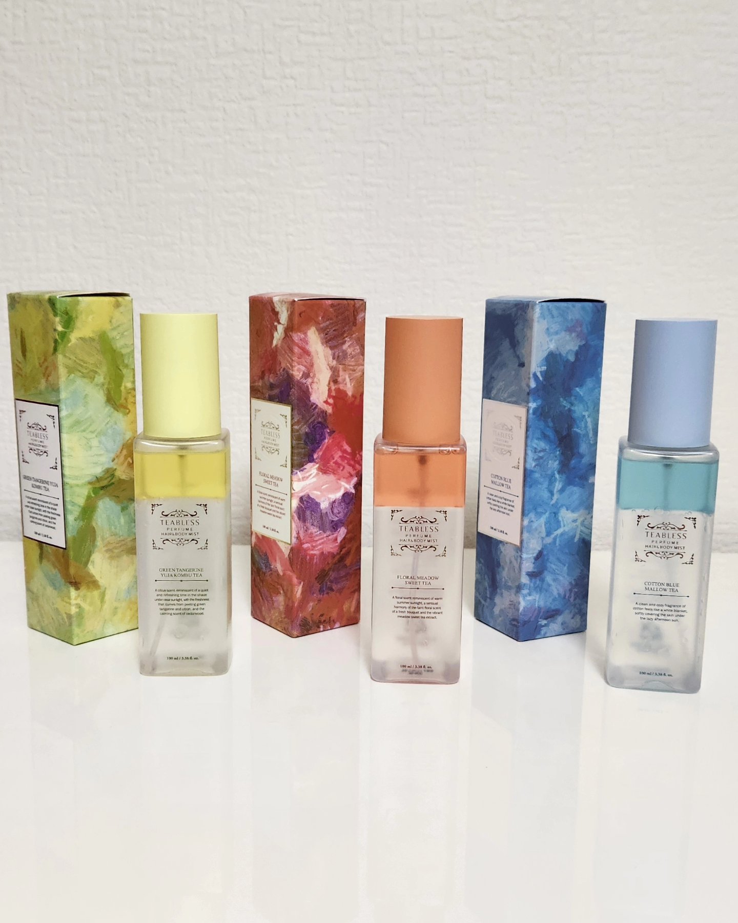 パヒュームヘア＆ボディミスト コットンブルーメロウティー/TEABLESS/ヘアミストを使ったクチコミ（2枚目）