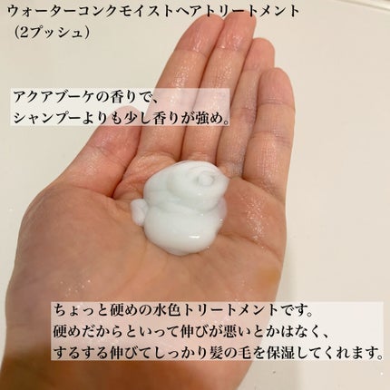 ウォーターコンク モイストシャンプー/ヘアトリートメント/ululis/市販シャンプーを使ったクチコミ(4枚目)