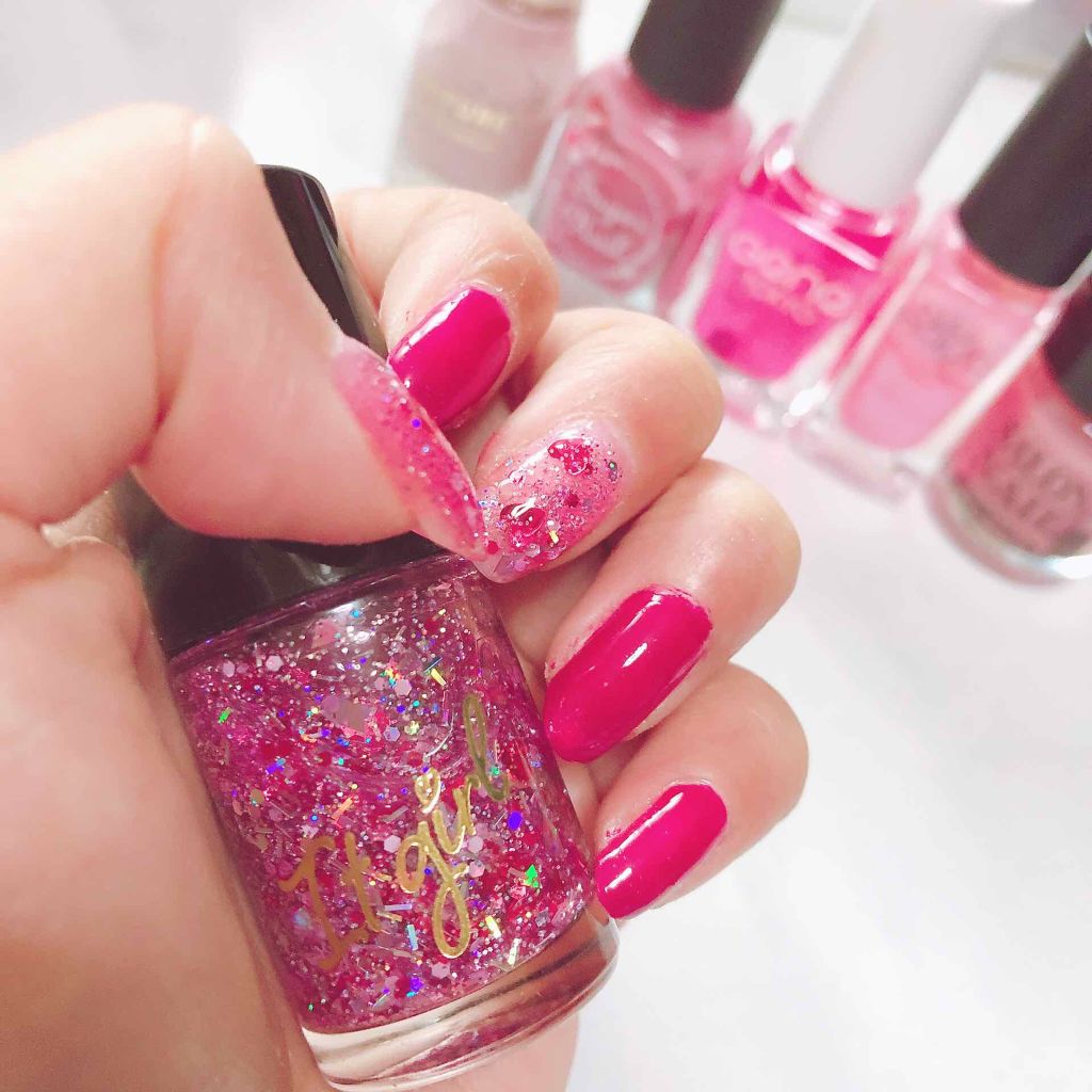 ITGグリッターネイル/DAISO/マニキュアを使ったクチコミ(1枚目)