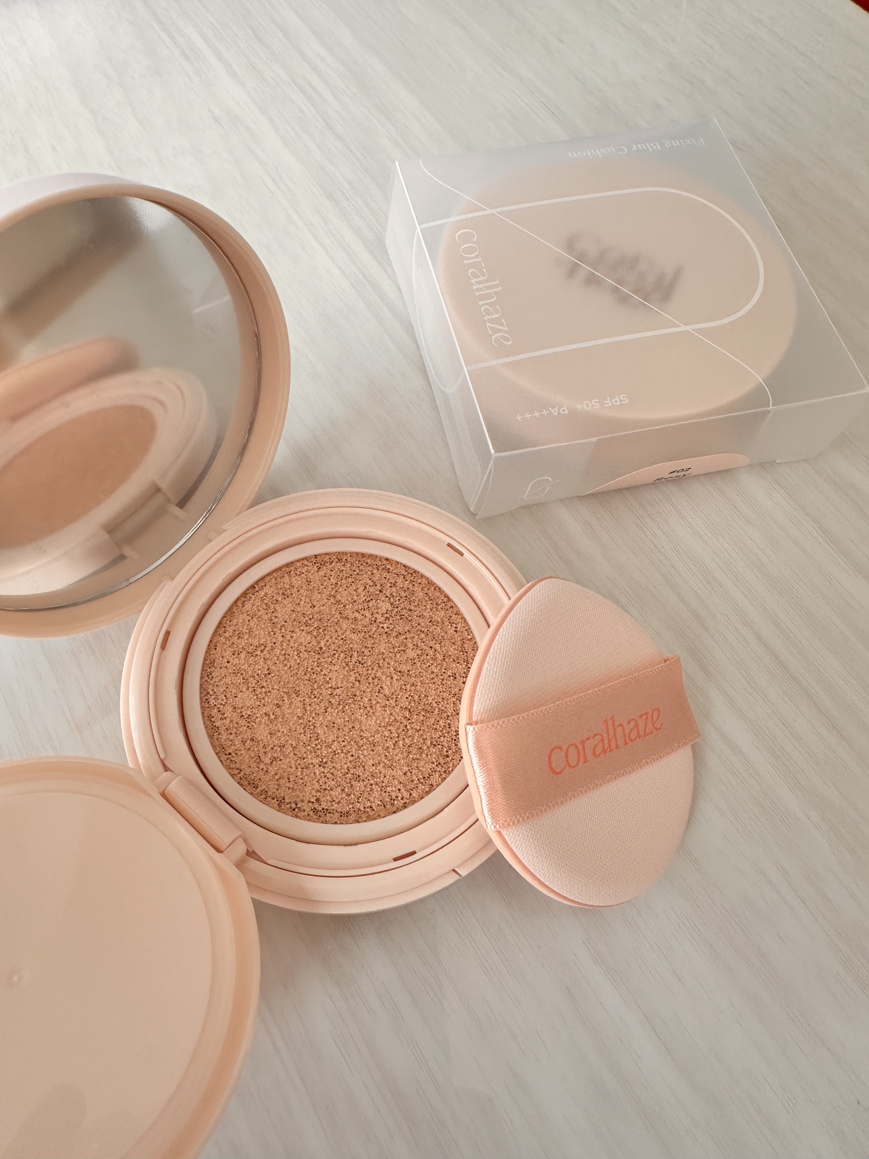 フィクシングブラークッション/Coralhaze/クッションファンデーションを使ったクチコミ（1枚目）