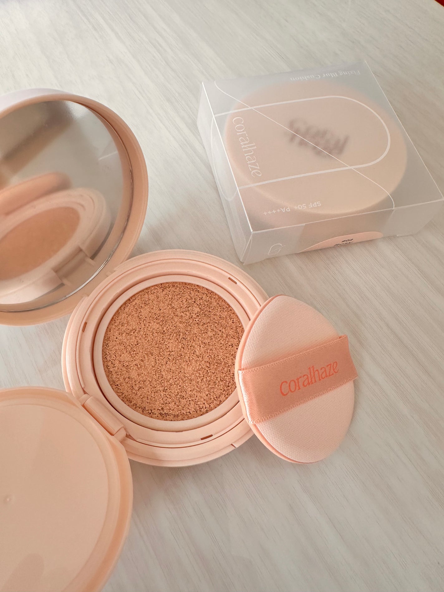 フィクシングブラークッション/Coralhaze/クッションファンデーションを使ったクチコミ(1枚目)