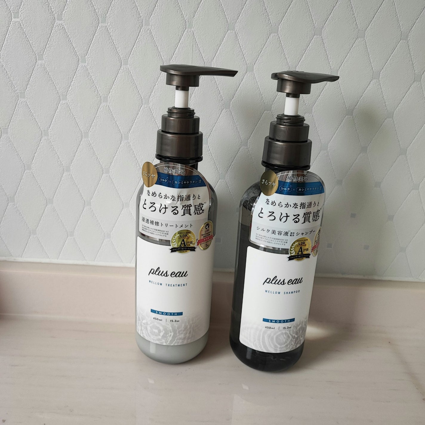 メロウシャンプー/メロウトリートメント/plus eau/市販シャンプーを使ったクチコミ(4枚目)