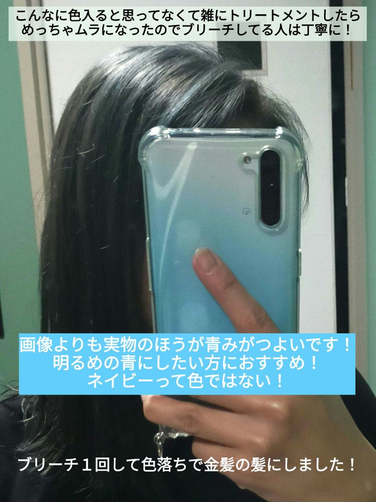 エブリ カラートリートメント ネイビー/アンナドンナ/ヘアカラーを使ったクチコミ（3枚目）