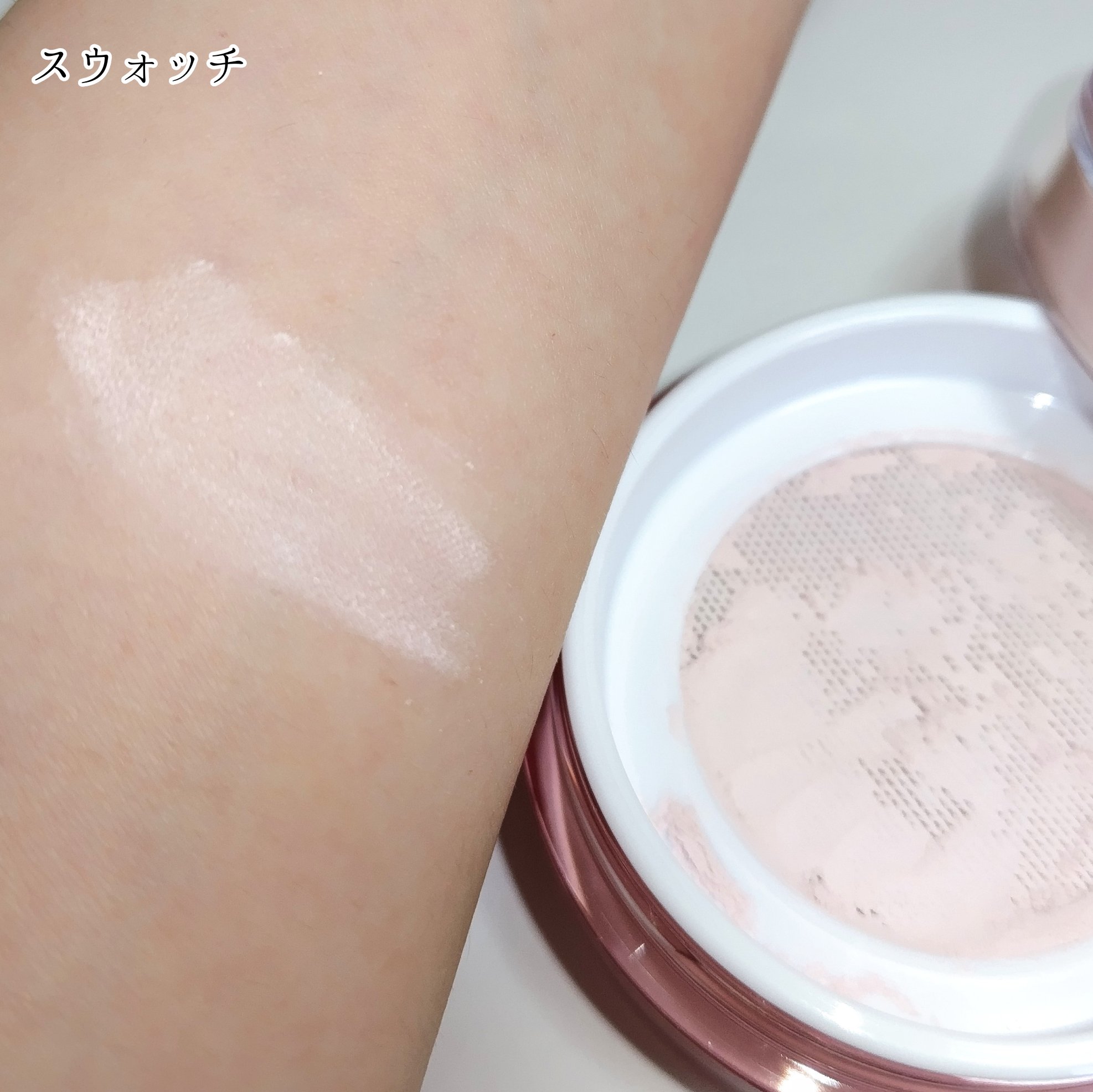 ウォンジョンヨ フィクシングブラーパウダー N 01 プレーンピンク/Wonjungyo/ルースパウダーを使ったクチコミ（3枚目）