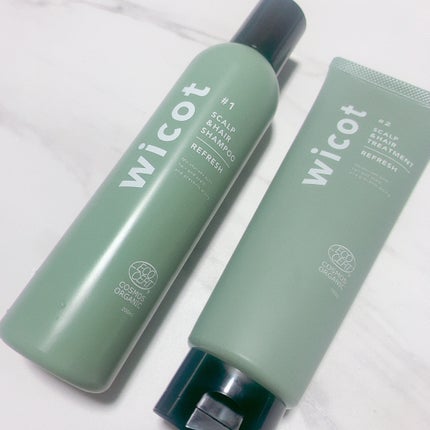 スカルプ&ヘア シャンプー/トリートメント リフレッシュ/wicot/市販シャンプーを使ったクチコミ(5枚目)