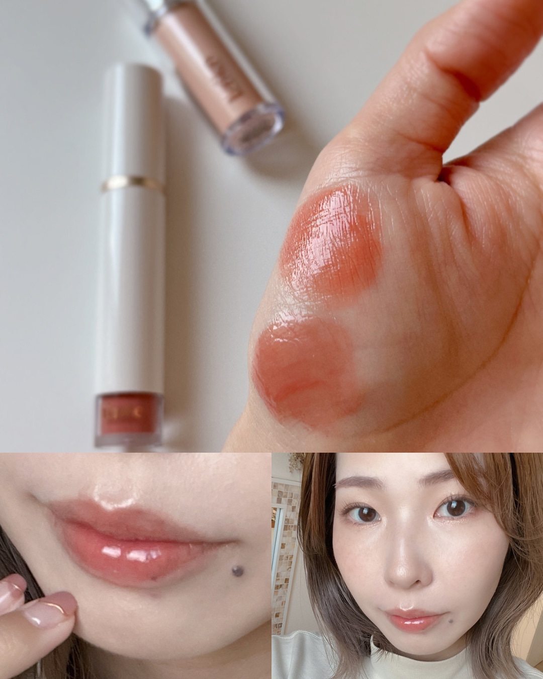 ムードインハンサーウォーターリキッドグロウ/hince/口紅を使ったクチコミ（3枚目）