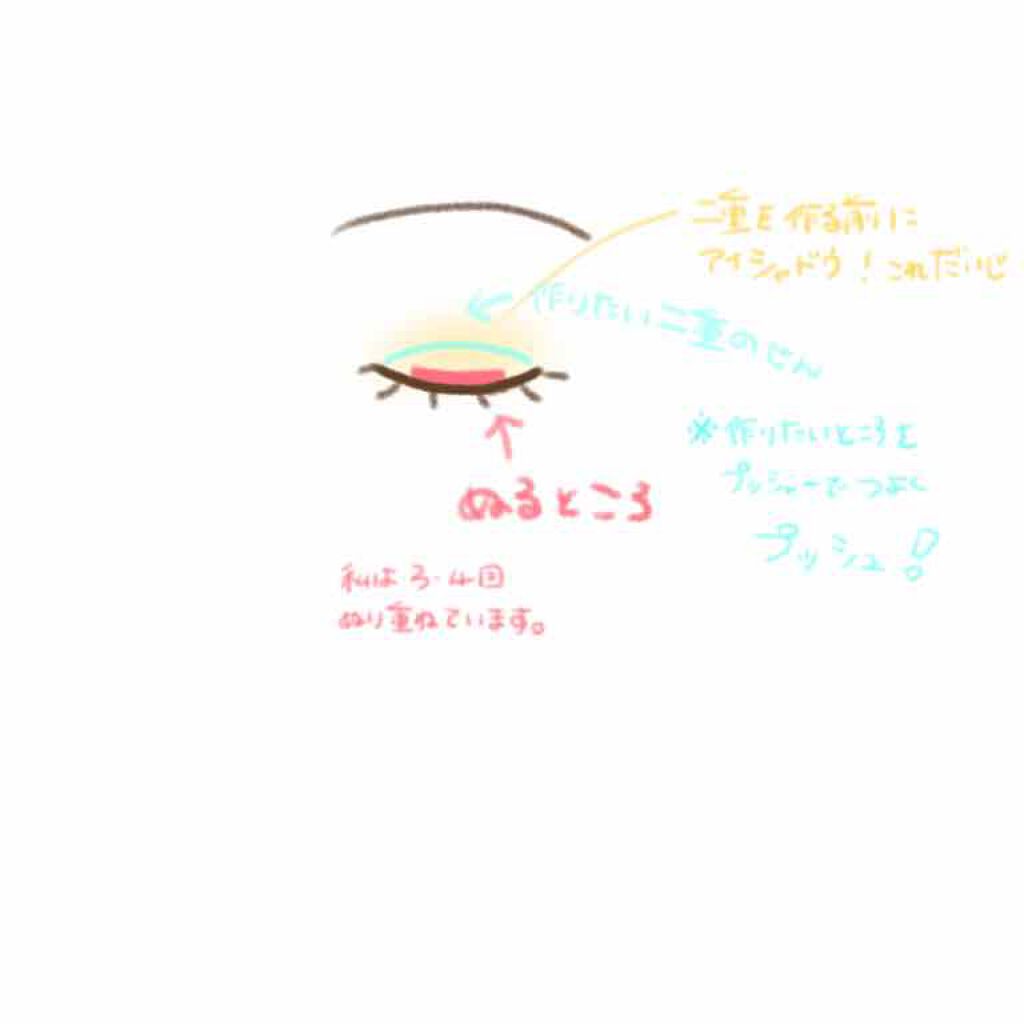 オリシキ アイリッドスキンフィルム		/D-UP/二重まぶた用アイテムを使ったクチコミ（3枚目）