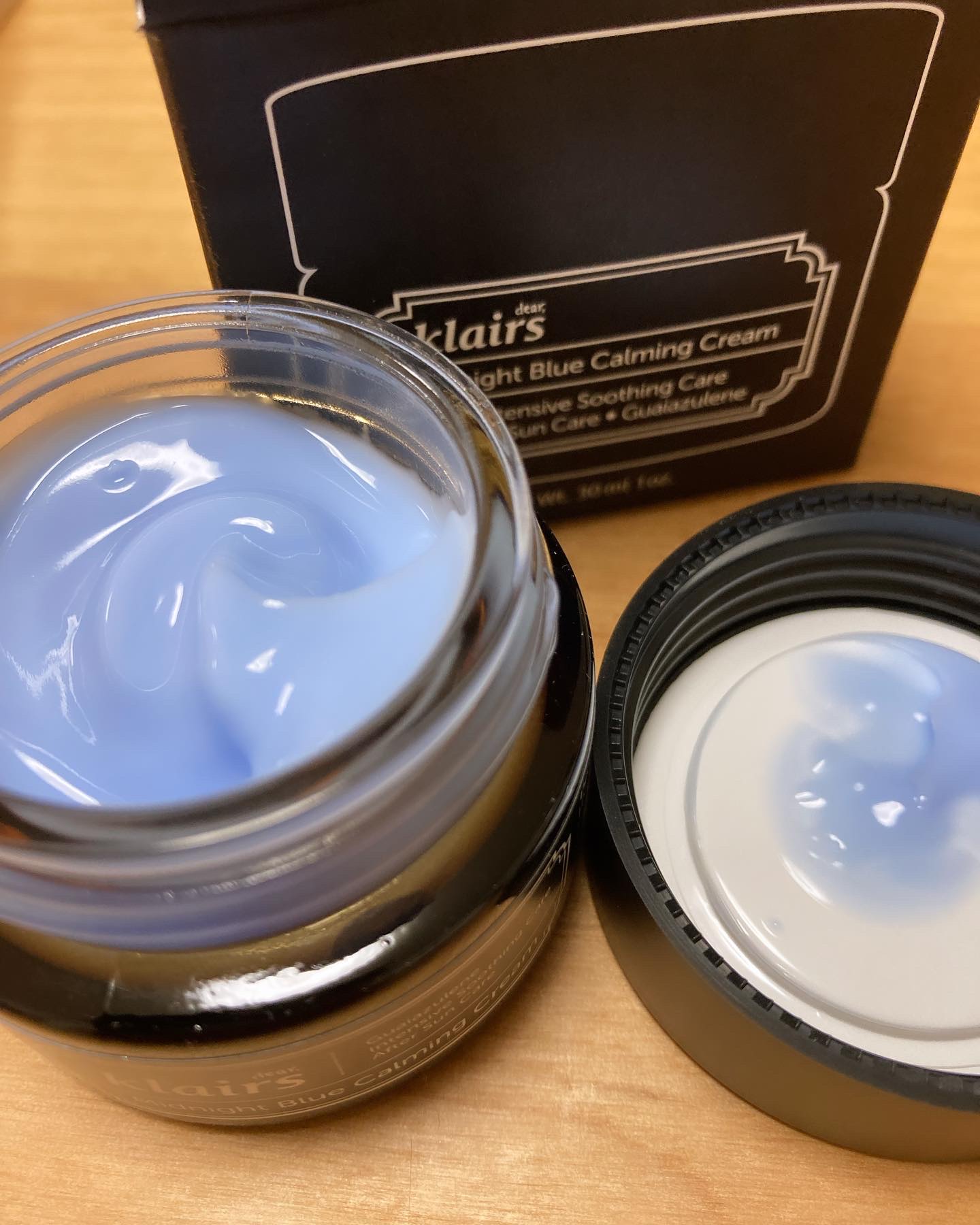 ミッドナイトブルーカーミングクリーム/Klairs/フェイスクリームを使ったクチコミ（2枚目）