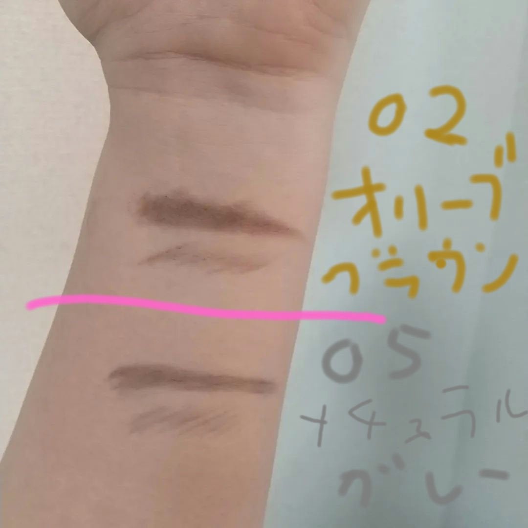 ブラシ付きアイブロウ繰り出し/CEZANNE/アイブロウペンシルを使ったクチコミ(2枚目)