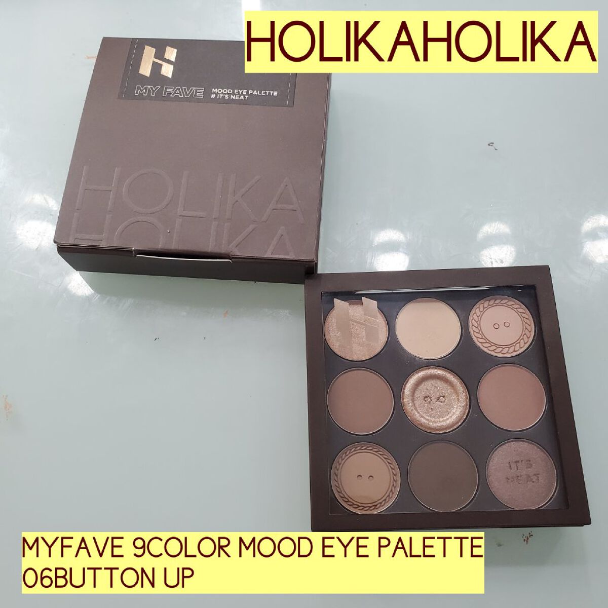 マイフェイブムードアイパレット 9カラー/HOLIKA HOLIKA/アイシャドウパレットを使ったクチコミ(1枚目)