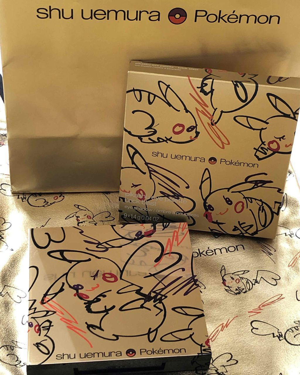 shu uemura ピカシュウ アイ パレット - ブリック ブラストのクチコミ「届いたー😭✨
待ち焦がれてました😭🧡

ピカシュウアイパレット
ブリックブラスト　7400円 .....」（2枚目）