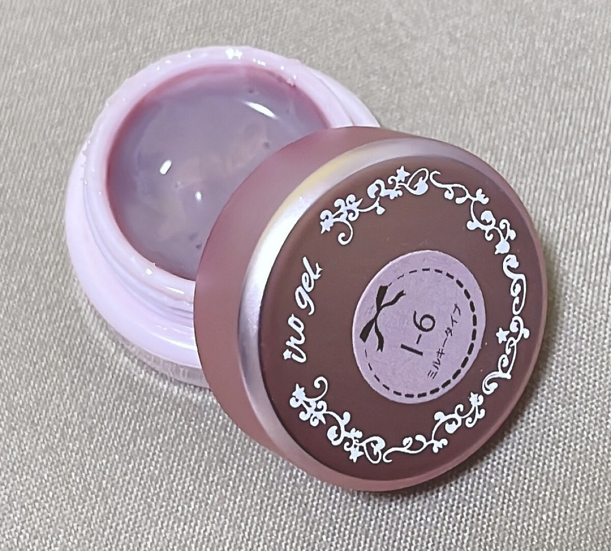 ミルキーカラー カラージェル I-6 アンティークプラム/irogel(イロジェル)/ジェルネイルを使ったクチコミ（2枚目）