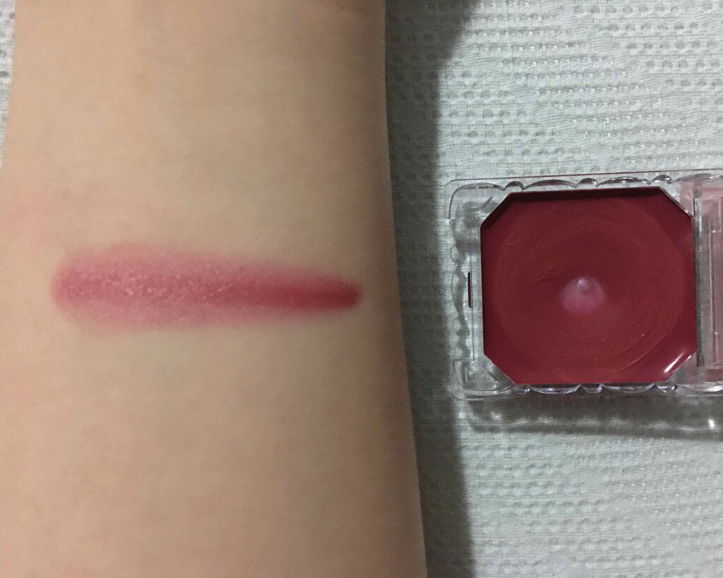 リップ＆チーク ジェル 07 タルトフランボワーズ/キャンメイク/ジェル・クリームチークを使ったクチコミ（3枚目）