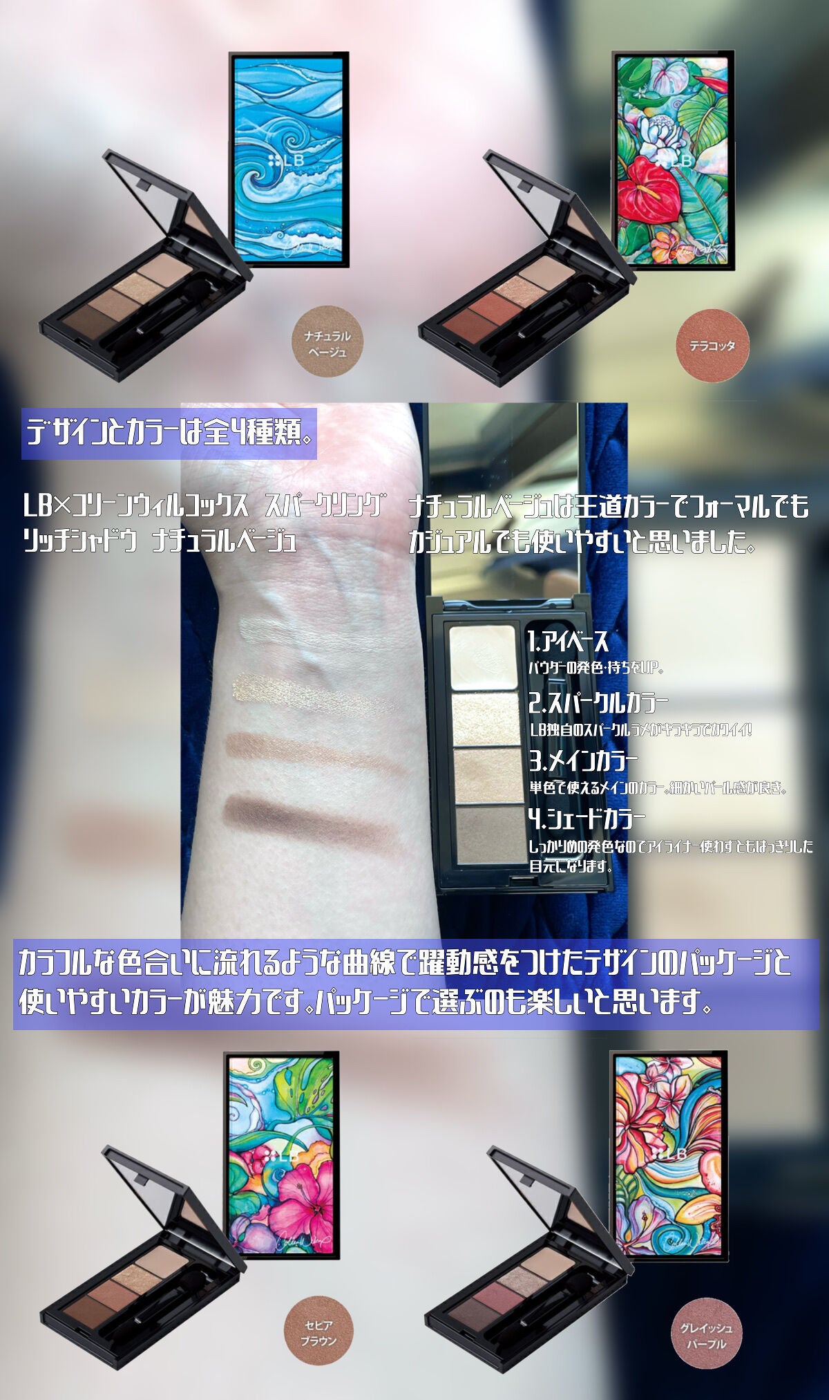 スパークリングリッチシャドウ/LB/アイシャドウパレットを使ったクチコミ(3枚目)