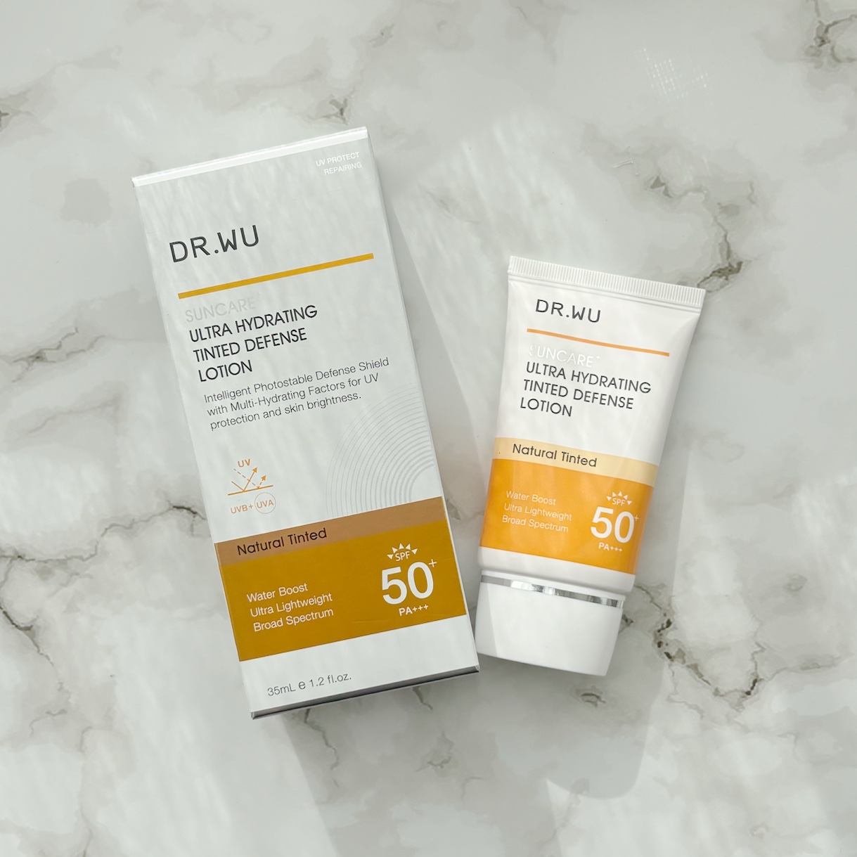 サンスクリーン+モイスト（色付き）＜日焼け止め＞/DR.WU/日焼け止めローションを使ったクチコミ（1枚目）