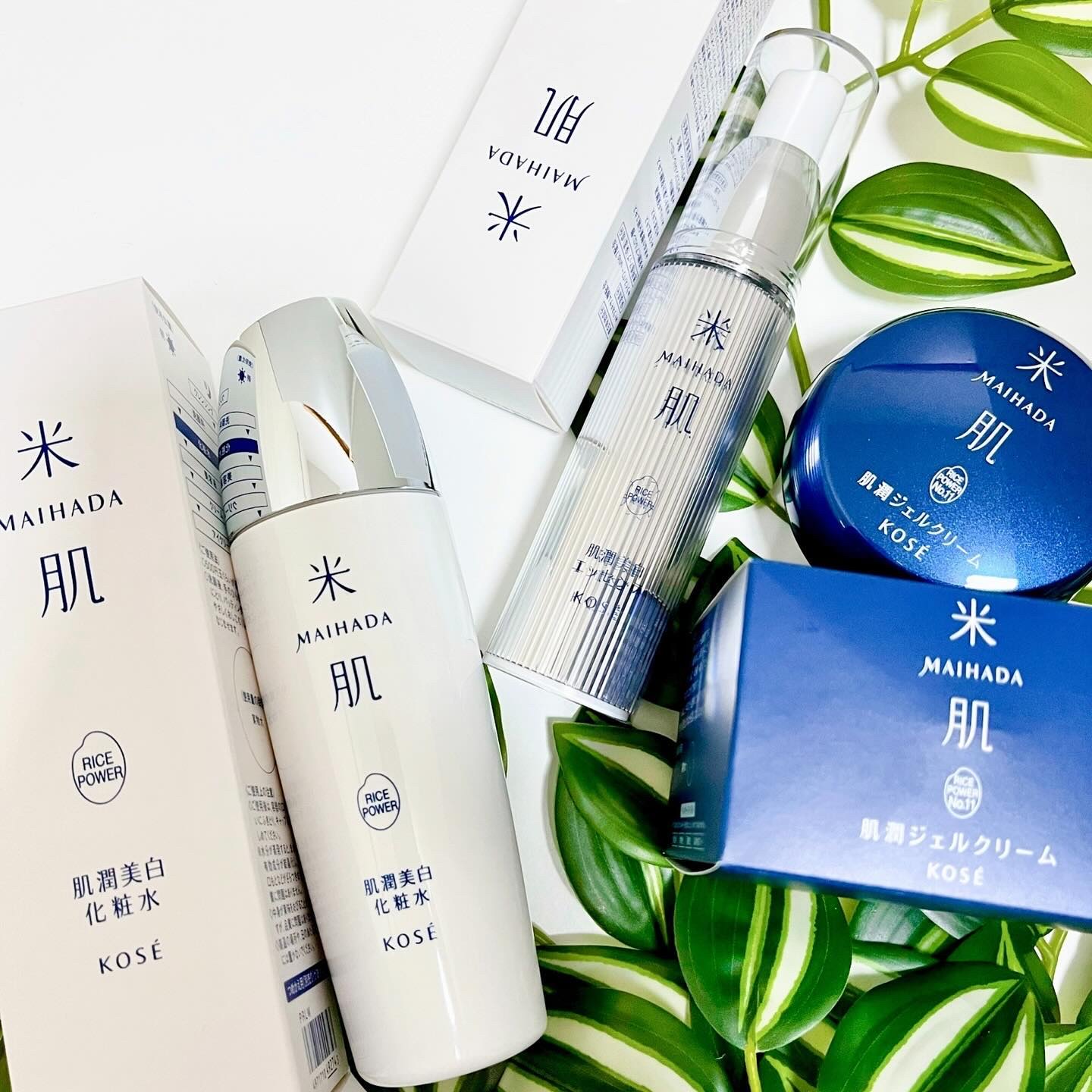 米肌(肌潤美白化粧水、肌潤化粧水、肌潤ジェルクリーム)