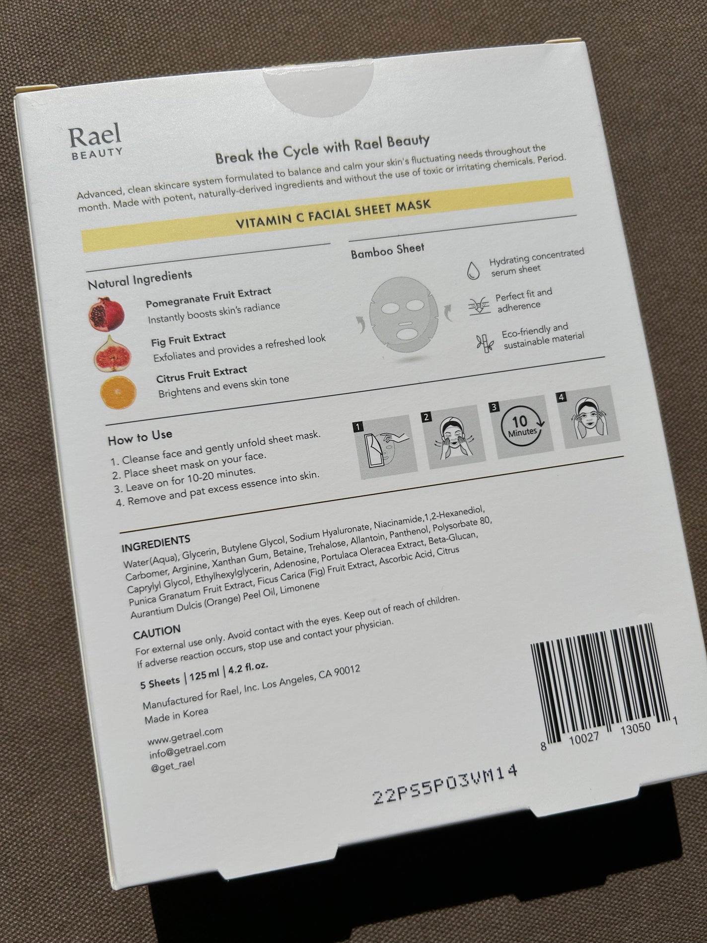 フェイスマスクスキンケア/Rael/シートマスク・パックを使ったクチコミ(6枚目)