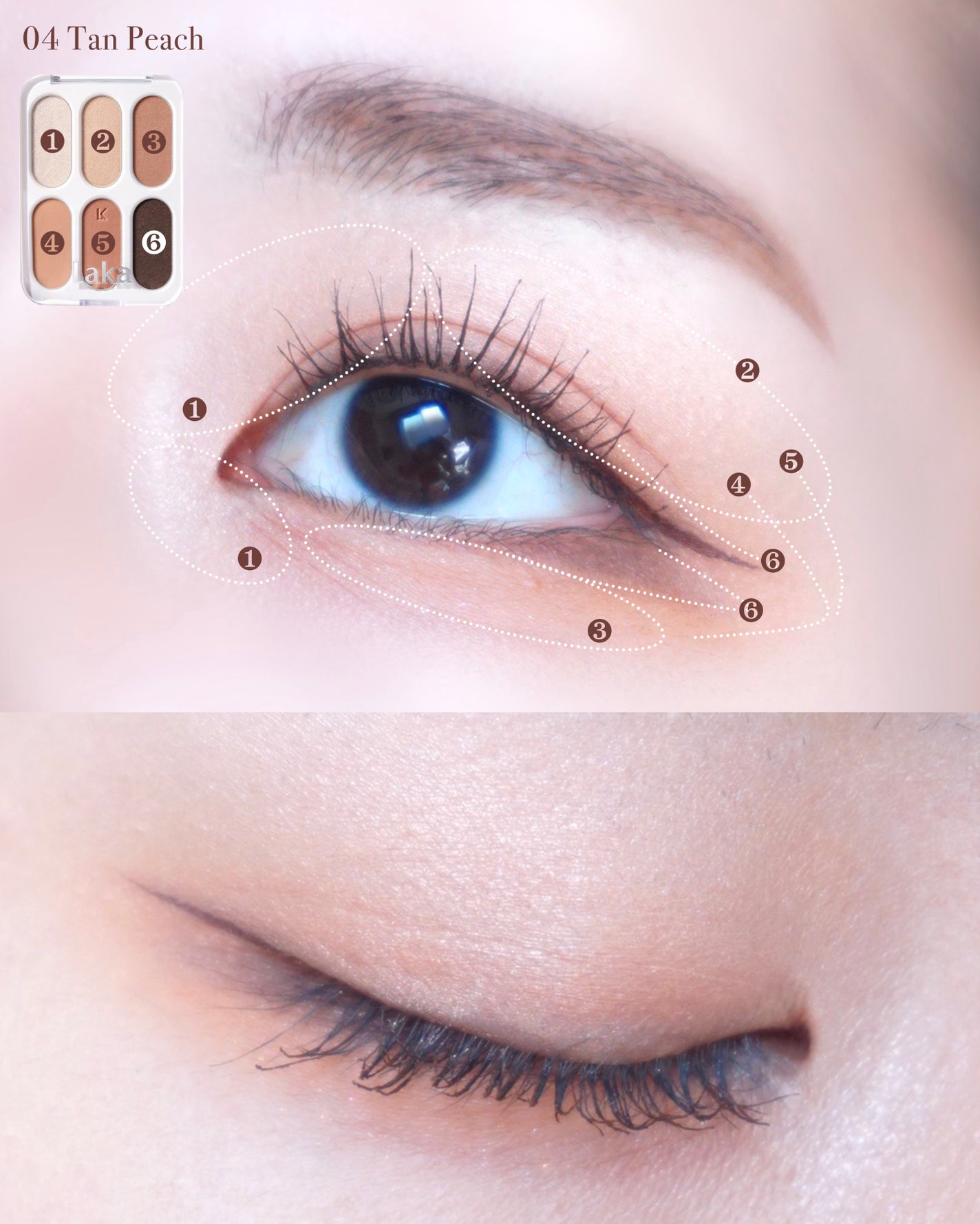 フォーエバー6アイパレット/Laka/アイシャドウパレットを使ったクチコミ(7枚目)