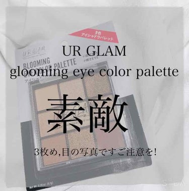 UR GLAM　BLOOMING EYE COLOR PALETTE/U R GLAM/パウダーアイシャドウを使ったクチコミ（1枚目）