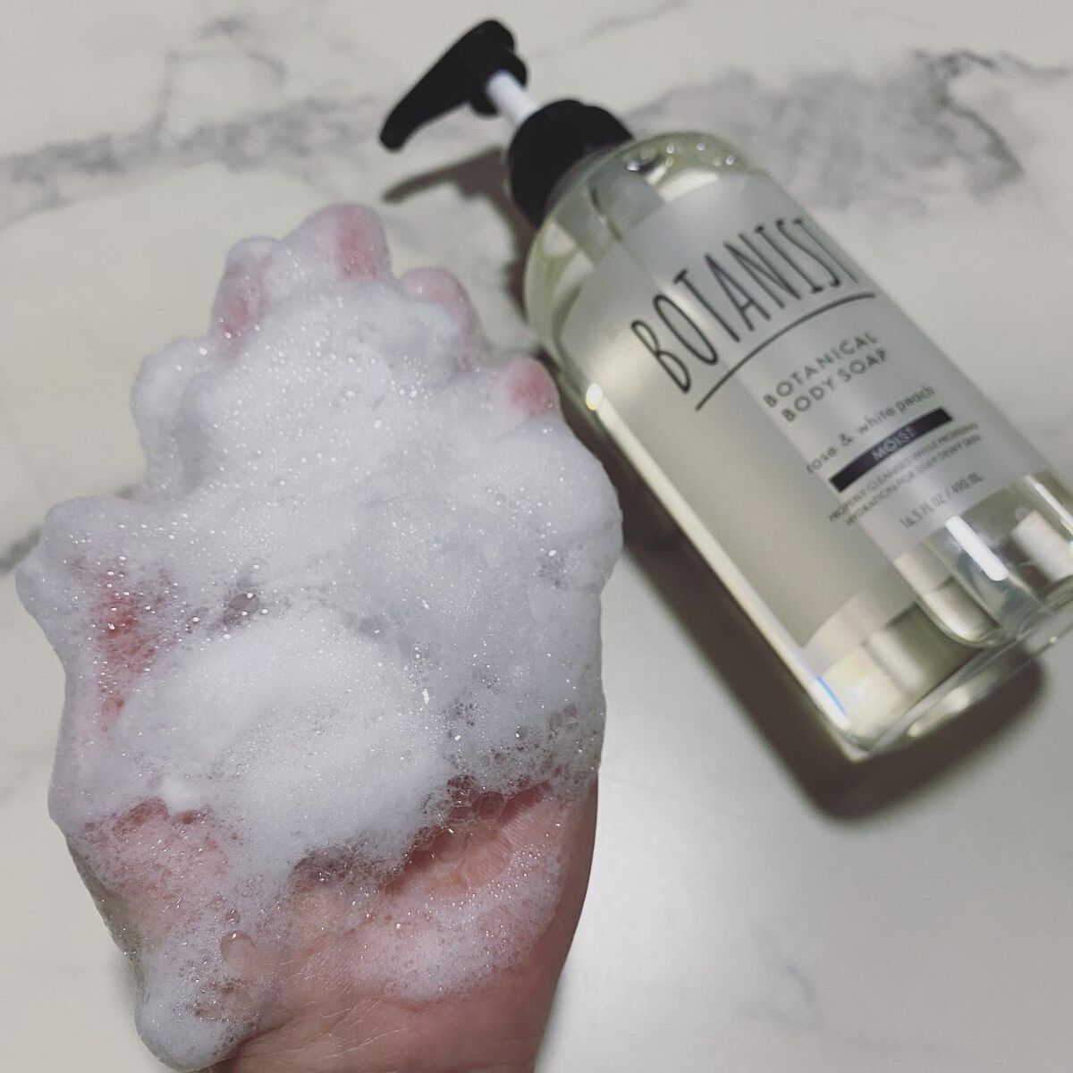 ボタニカルボディーソープ（モイスト）/BOTANIST/ボディソープを使ったクチコミ（3枚目）