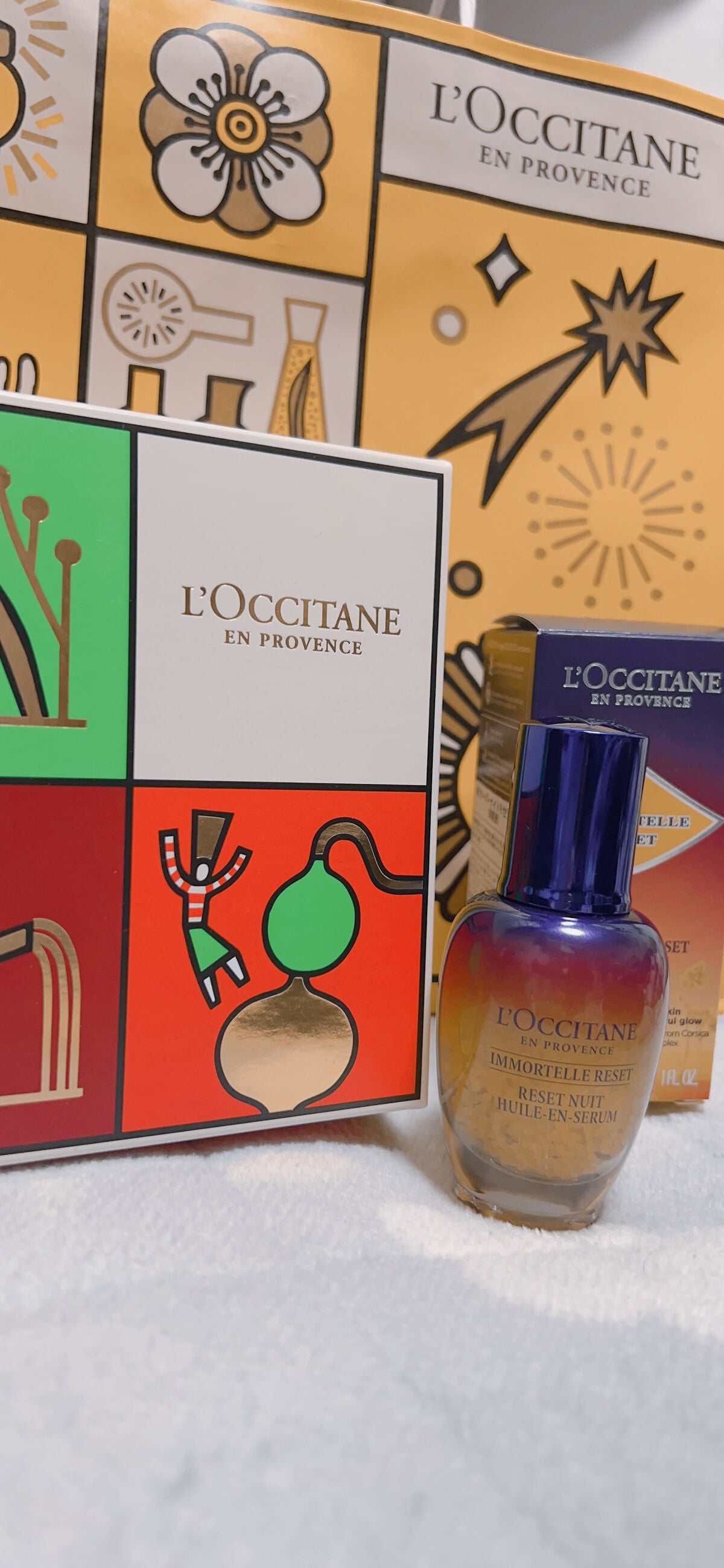 イモーテル オーバーナイトリセットセラム/L'OCCITANE/美容液を使ったクチコミ(2枚目)