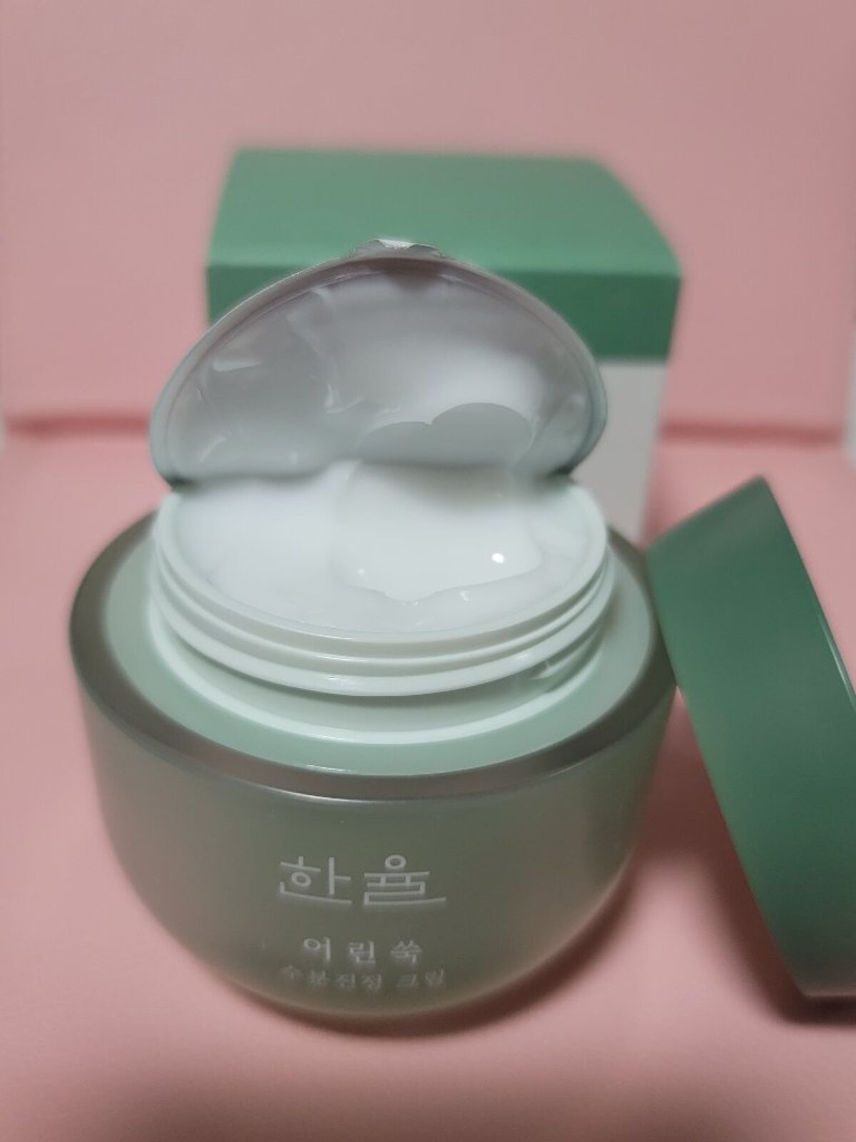 ピュアアルテミシア カーミングウォータークリーム/HANYUL(ハンユル)/フェイスクリームを使ったクチコミ（2枚目）