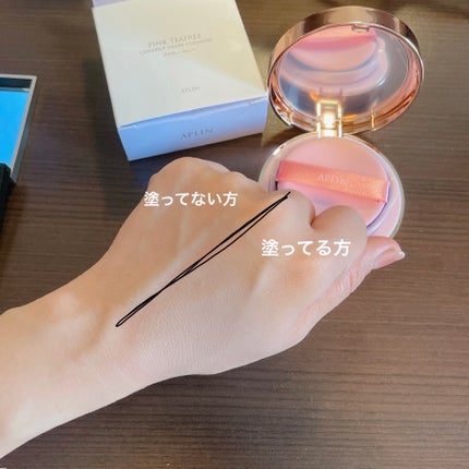 ピンクティーツリーカバークッション/APLIN/クッションファンデーションを使ったクチコミ(6枚目)