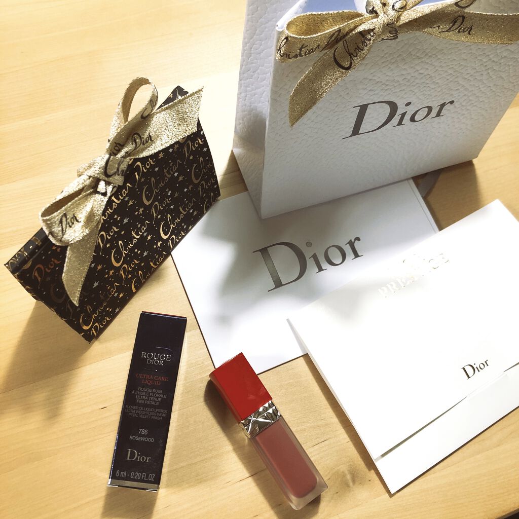 ルージュ ディオール ウルトラ リキッド 786 ローズウッド/Dior/口紅を使ったクチコミ（1枚目）