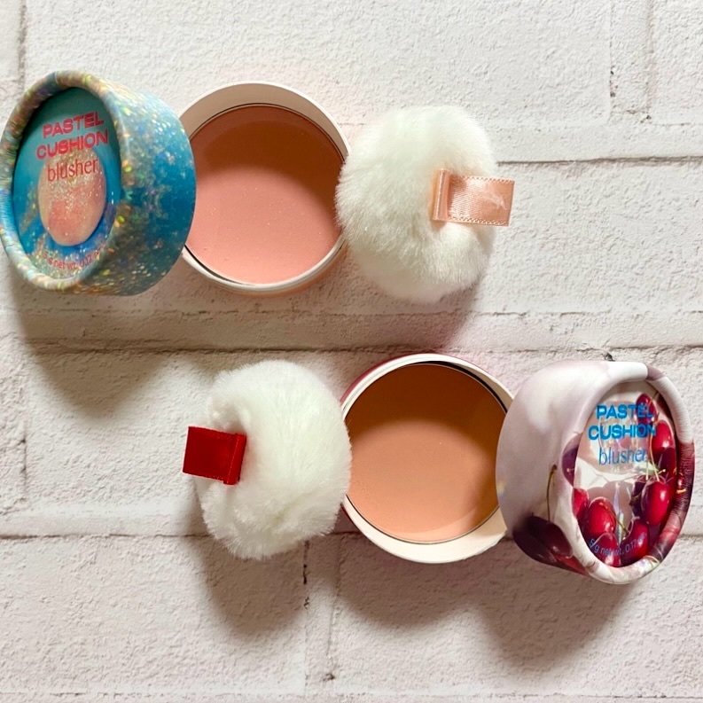 パステルクッションブラッシャー/THE FACE SHOP/パウダーチークを使ったクチコミ（2枚目）