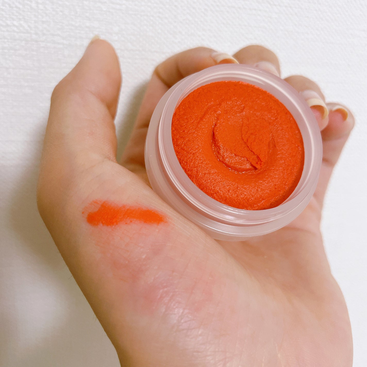 スフレチーク Souffle/DAISO/ジェル・クリームチークを使ったクチコミ(2枚目)