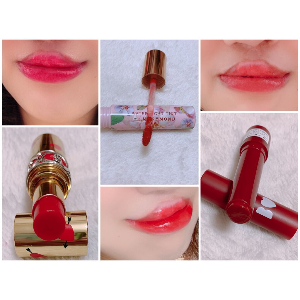 ルージュ ヴォリュプテ シャイン/YVES SAINT LAURENT BEAUTE/口紅を使ったクチコミ（3枚目）