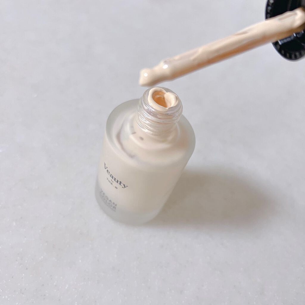 ヴィーガン カラーファンデーション オレンジ/Veauty by THE_B/リキッドファンデーションを使ったクチコミ（2枚目）