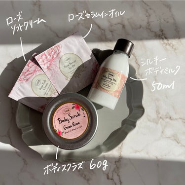 ボディスクラブ グリーン・ローズ 600g/SABON/ボディスクラブを使ったクチコミ（2枚目）