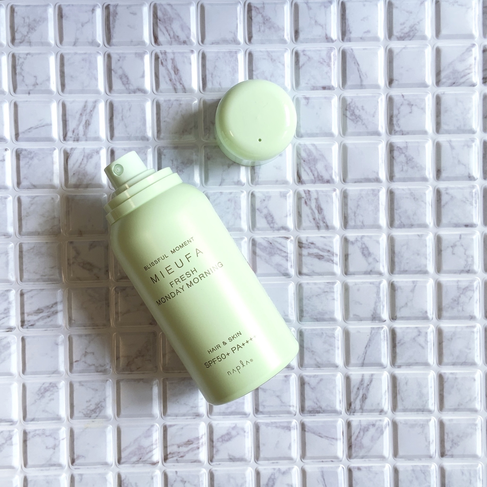 フレグランスUVスプレー　フレッシュマンデーモーニング/MIEUFA/日焼け止めミスト・スプレーを使ったクチコミ（2枚目）