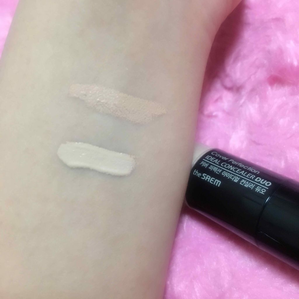 カバーパーフェクション アイディールコンシーラー デュオ/the SAEM/スティックコンシーラーを使ったクチコミ（2枚目）
