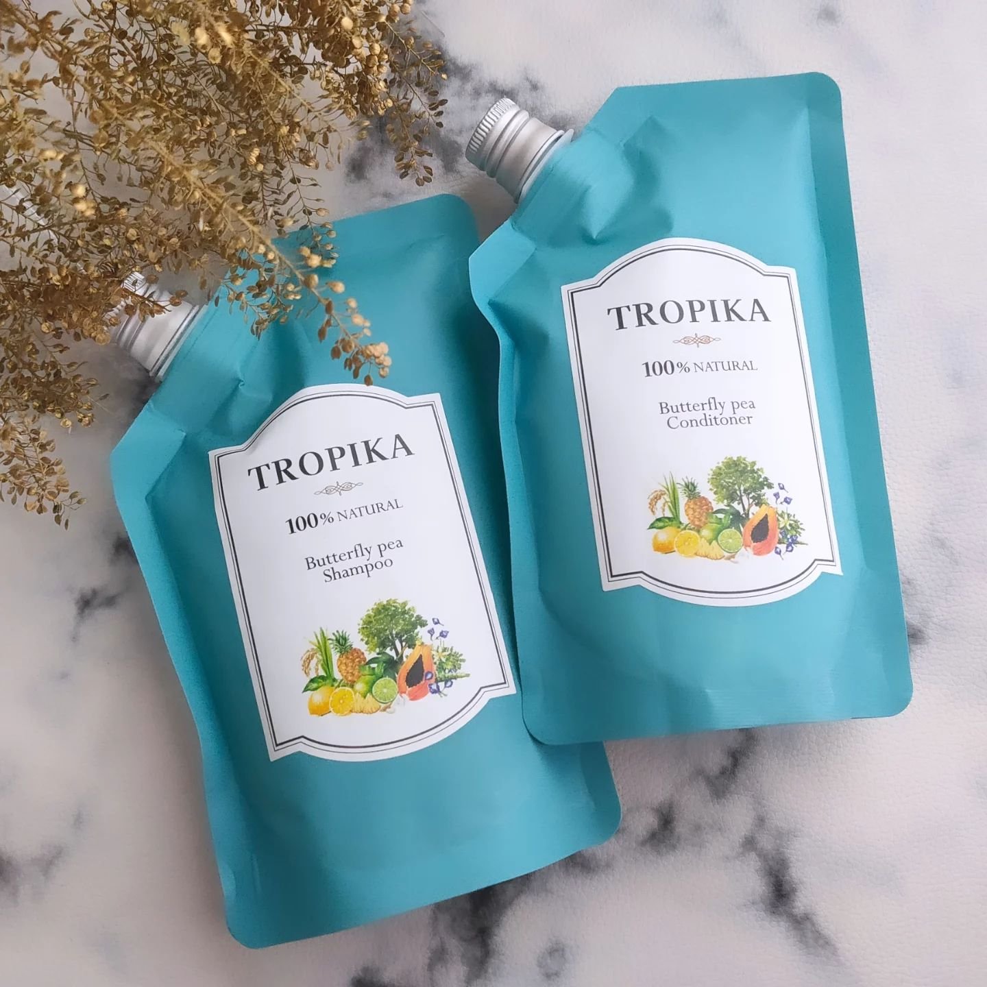 バタフライピーシャンプー/バタフライピーコンディショナー/TROPIKA/市販シャンプーを使ったクチコミ（2枚目）