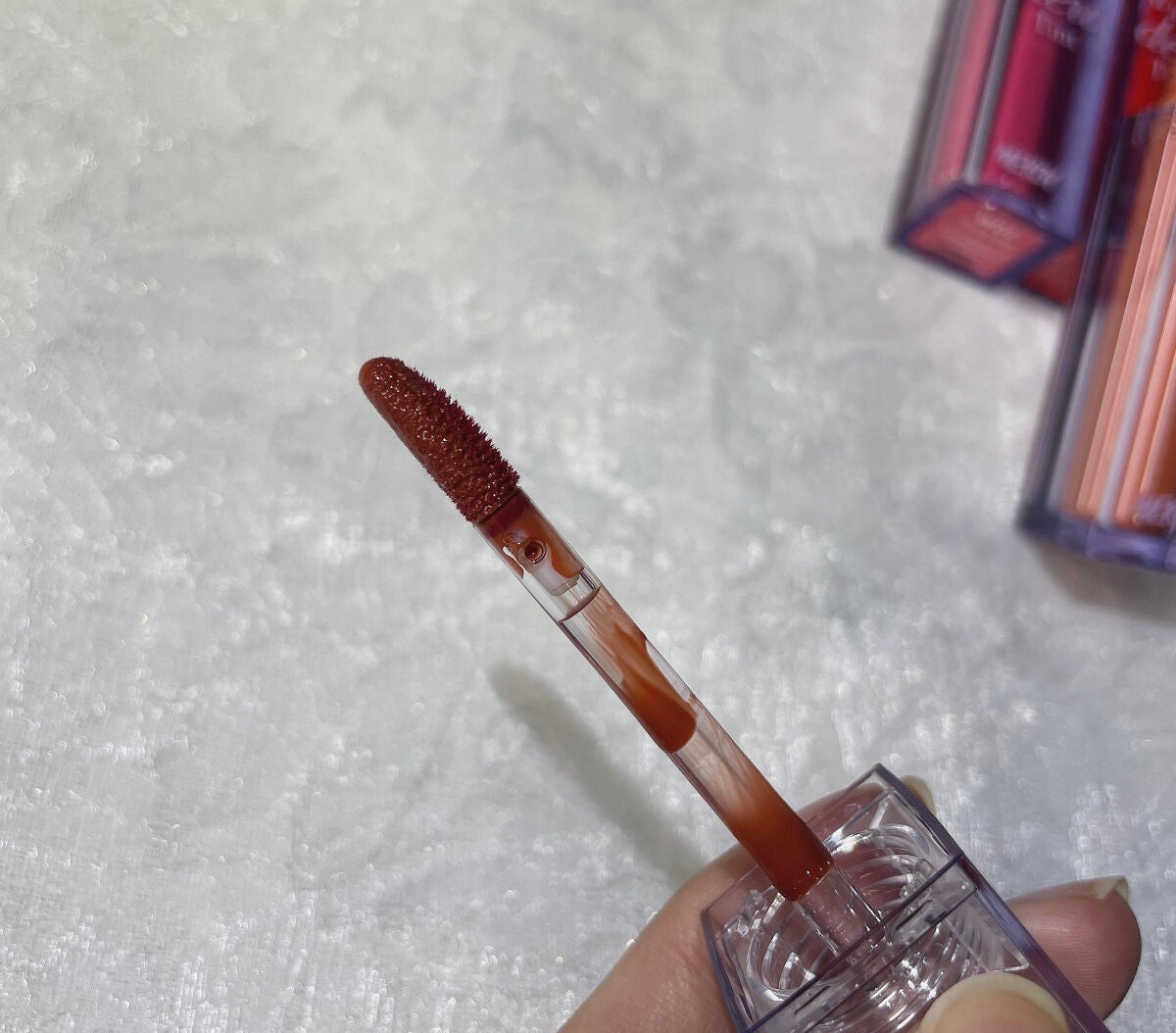 ザ ウォータリーデューティント/MERZY/リップティントを使ったクチコミ(3枚目)