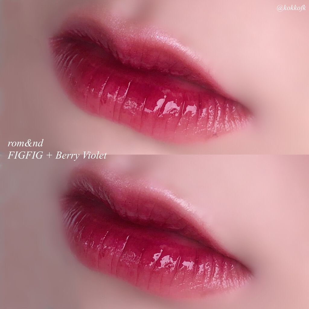 ジューシーラスティングティント/rom&nd/リップティントを使ったクチコミ（2枚目）