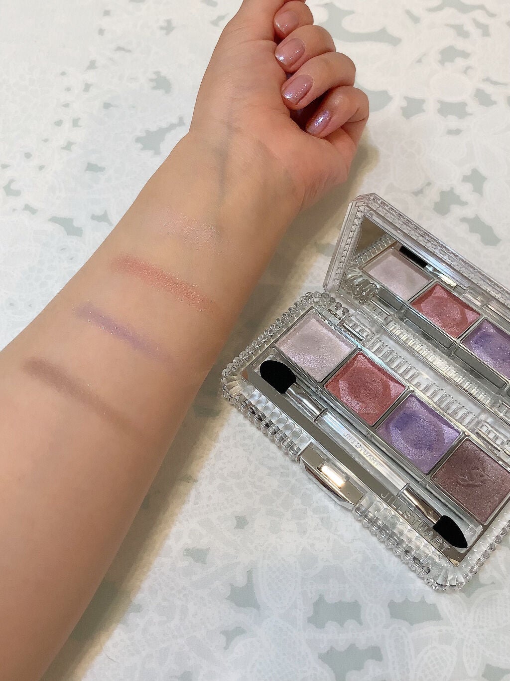 ネイルラッカー ダズリングビジュー/JILL STUART/マニキュアを使ったクチコミ(2枚目)