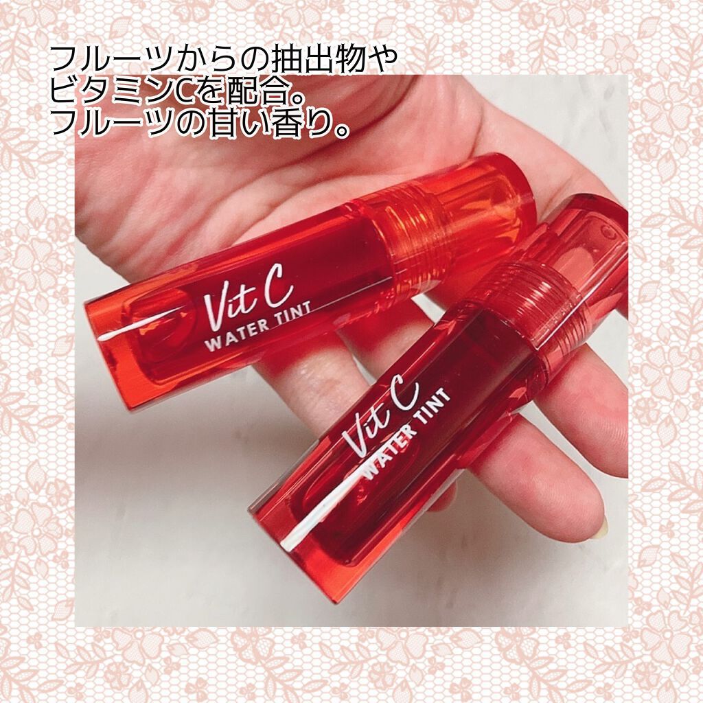 Vit C ウォーターティント/CathyDoll/リップティントを使ったクチコミ(5枚目)