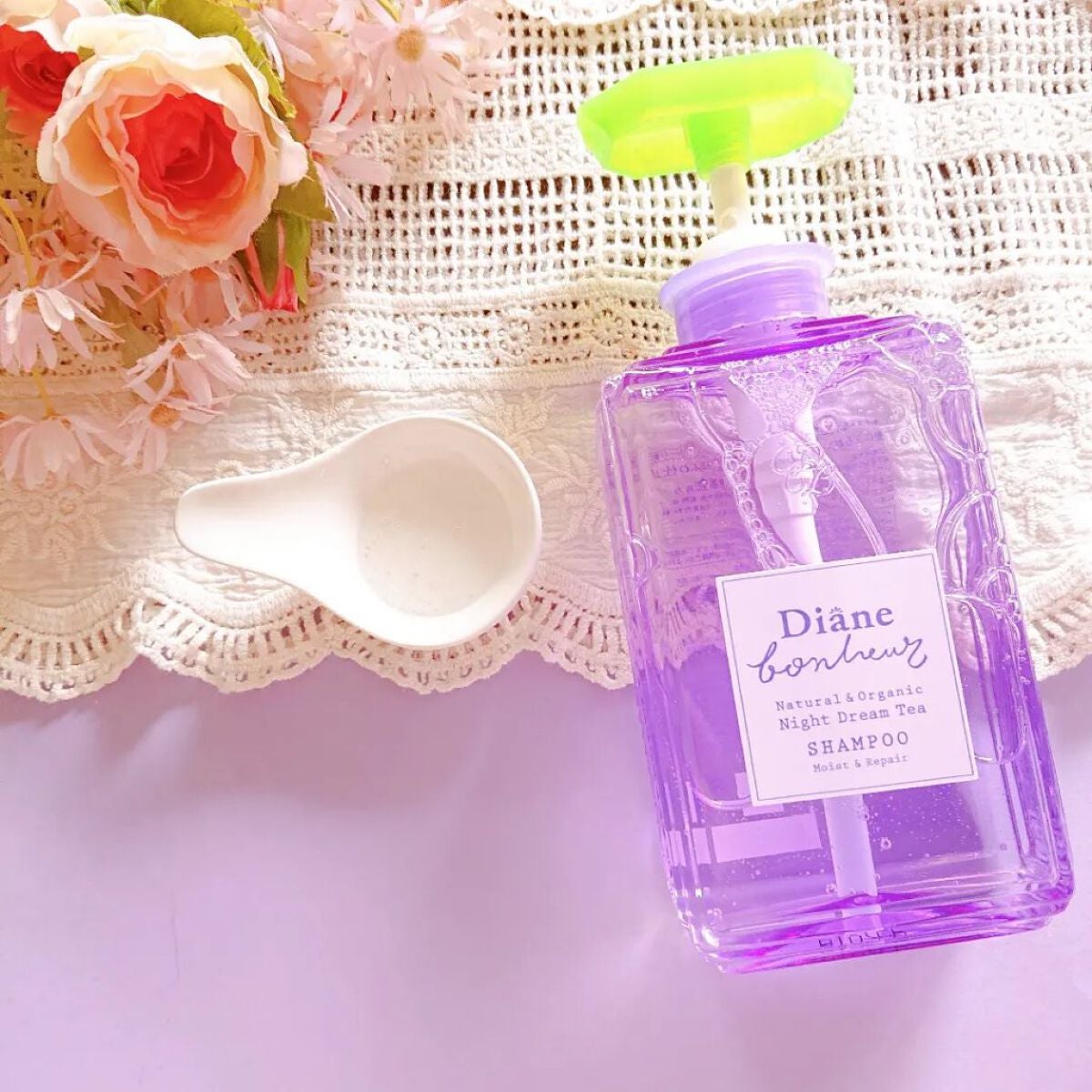 ダイアンボヌール モイスト&リペア シャンプー/トリートメント ナイトドリームティーの香り/ダイアン/市販シャンプーを使ったクチコミ(2枚目)