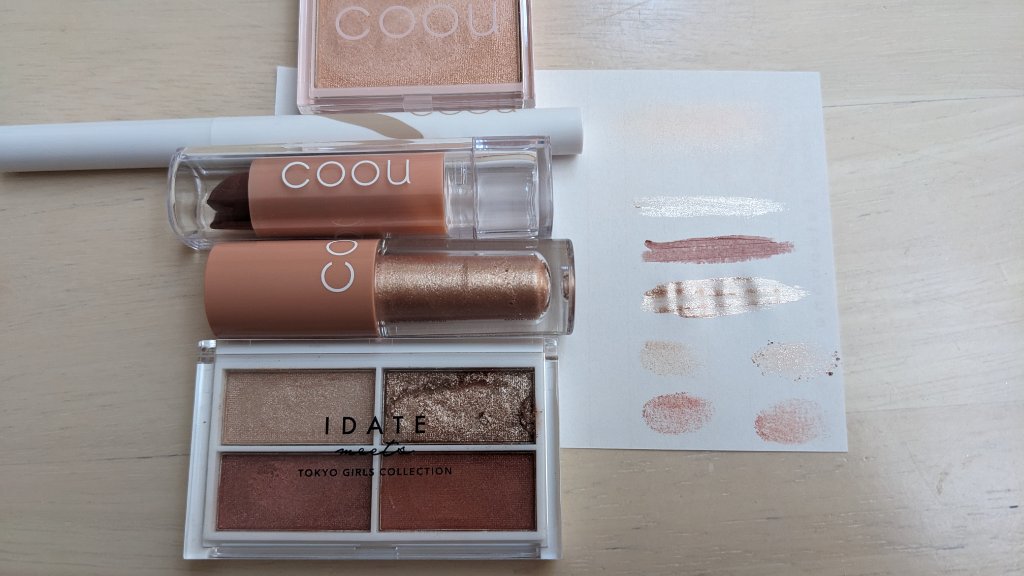 アイデイト アイシャドウパレット 02 テラコッタブラウン/IDATE/アイシャドウパレットを使ったクチコミ（2枚目）