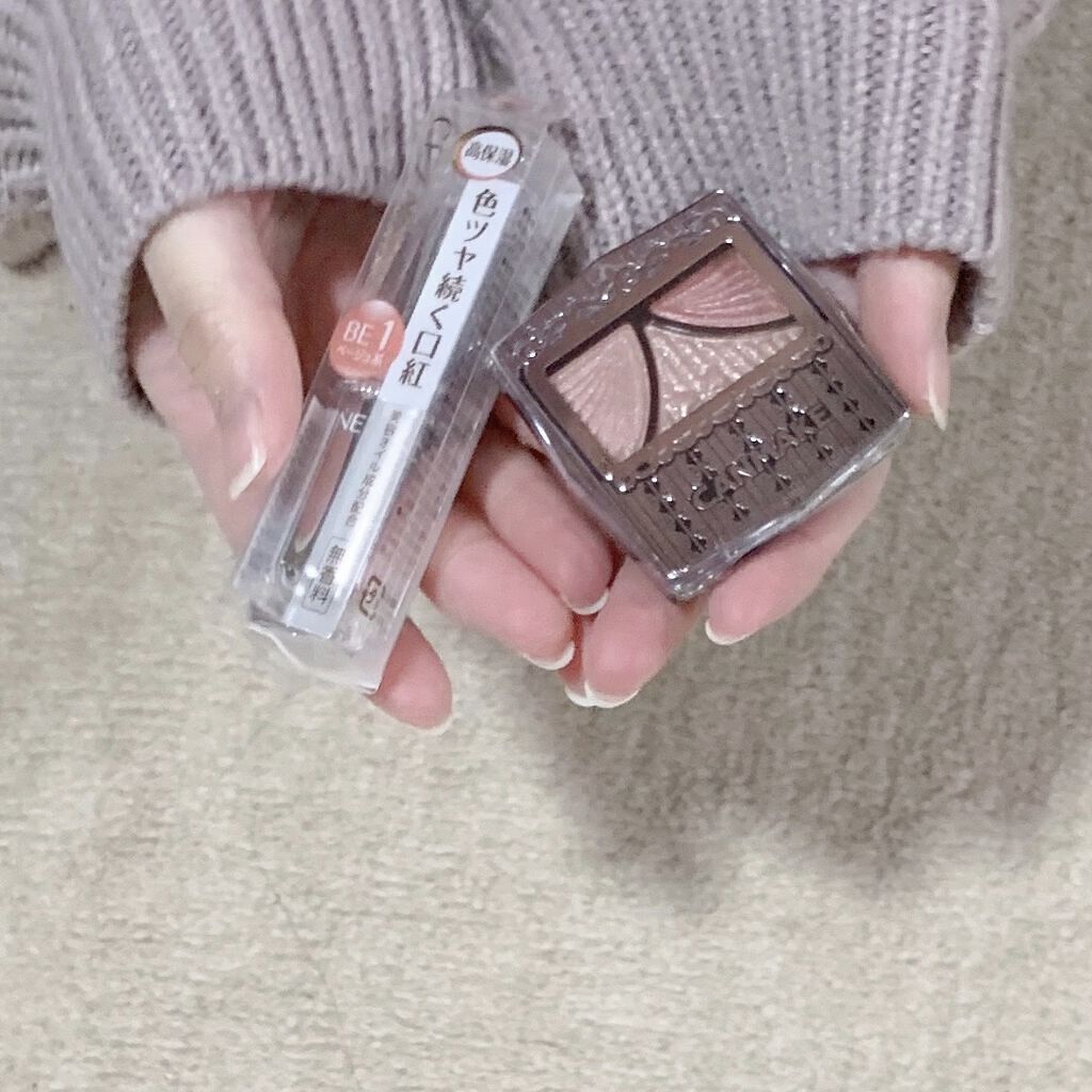 ラスティンググロスリップ/CEZANNE/口紅を使ったクチコミ（2枚目）