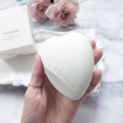 トワタッチ ハートクッション マットカバー/troistouch/クッションファンデーションを使ったクチコミ(3枚目)